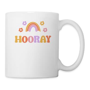 Hurra, es ist Kunsttag Lehrer Therapeut 100ster - Tasse - Weiß - Rechts