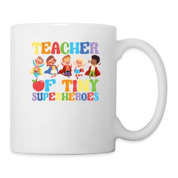 Teacher Of Tiny Superheroes Funny Lessons - Mug - white - Right