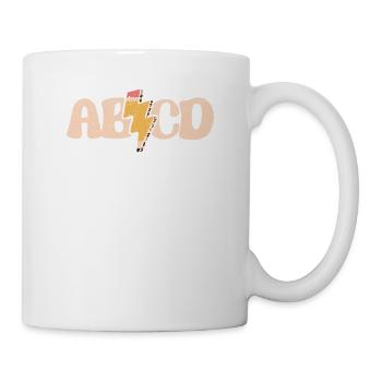 ABCD Lightning Leopard Pencil 100th Day School - Mug - white - Right