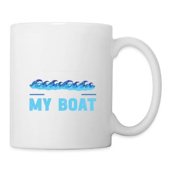 Bateau Ponton Bateau Capitaine de Bateau - Mug blanc - blanc - Droite