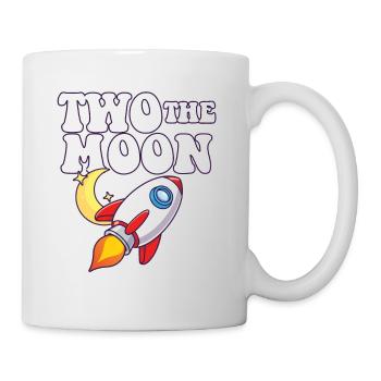 Astronaut 2nd Birthday Party Theme Two The Moon - Tasse - Weiß - Rechts