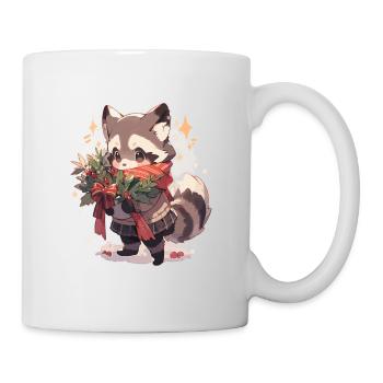 Waschbär Waschbären Waschbär Baby Wachbären - Tasse - Weiß - Rechts