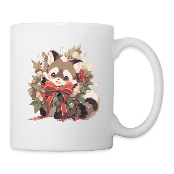 Waschbär Waschbären Waschbär Baby Wachbären - Tasse - Weiß - Rechts