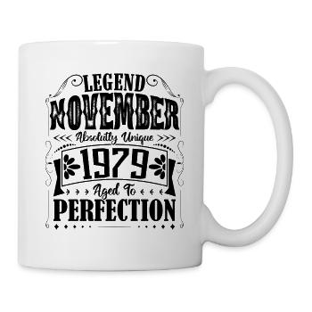 Novembre 1979. Cadeau d'Anniversaire novembre 1979 - Mug blanc - blanc - Droite