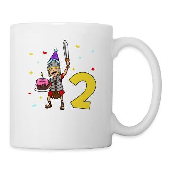 Avec Centurio - Anniversaire des enfants 2 ans - Mug blanc - blanc - Droite