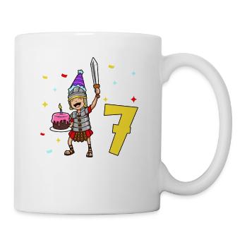 Avec Centurio - Anniversaire des enfants 7 ans - Mug blanc - blanc - Droite