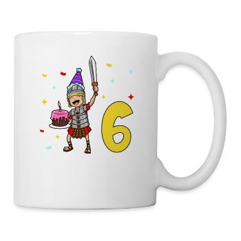 Mit Centurio - Kinder Geburtstag 6 Jahre - Tasse - Weiß - Rechts
