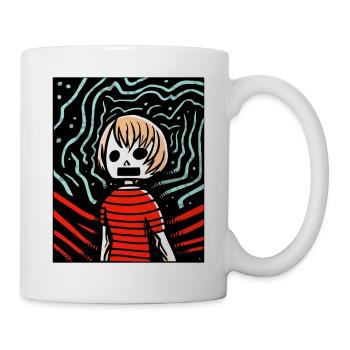 Dessin animé Manga Anime Horreur Fille - Mug blanc - blanc - Droite