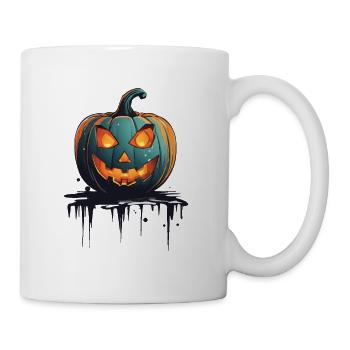 Citrouille effrayante et fantômes amusants à Halloween - Mug blanc - blanc - Droite