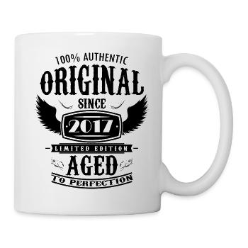 Birthday 2017 Aged to Perfection - Mug blanc - blanc - Droite