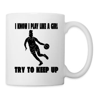 Basketball Basketballteam Basketballspieler - Tasse - Weiß - Rechts