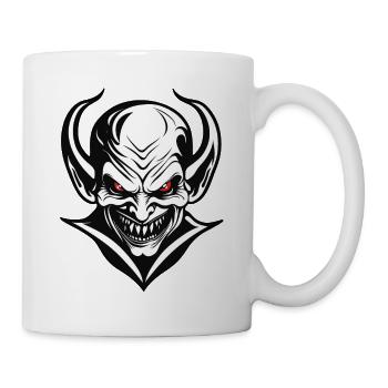 Teufel / Hölle / Horror / teuflisch / böse - Tasse - Weiß - Rechts