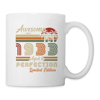 Original 1933 Rétro Vintage Anniversaire - Mug blanc - blanc - Droite