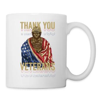 Journée des anciens combattants, merci pour votre service, - Mug blanc - blanc - Droite