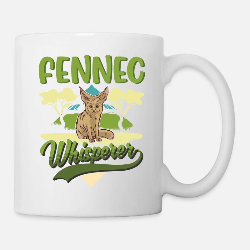 Fennec Chuchoteur Fennec Renard du désert - Mug blanc - blanc