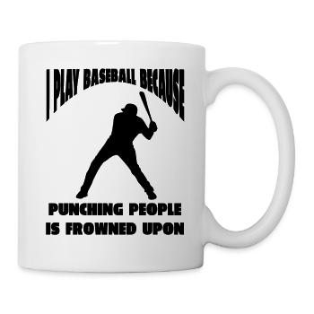 baseball player baseball baseball team baseball player - Mug - white - Right