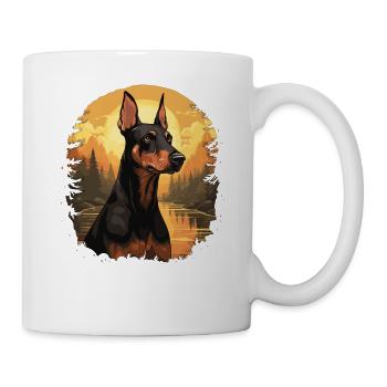 Dog Doberman - Mug - white - Right