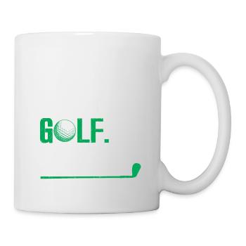 Golf Geschenk Für Golfer - Tasse - Weiß - Rechts