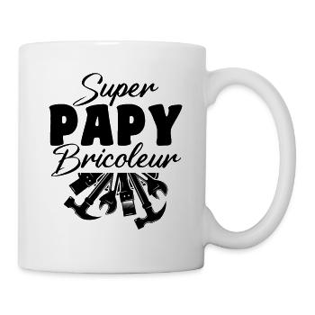super papy bricoleur cadeau grand-père - Mug blanc - blanc - Droite