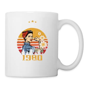 Octobre 1980 Naissance | Octobre 1980 - Mug blanc - blanc - Droite