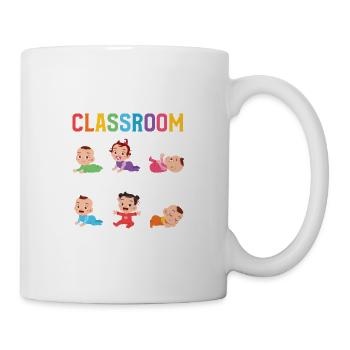 Dinge, die ich im Klassenzimmer tue Kindergärtner - Tasse - Weiß - Rechts