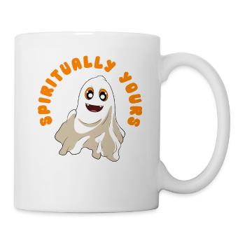 Halloween Kürbis Halloween Geist - Tasse - Weiß - Rechts