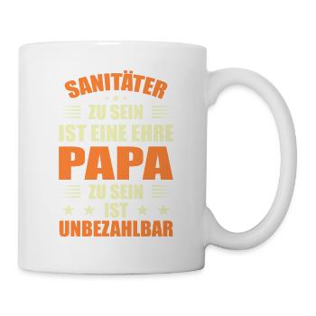 Sanitäter Rettungsdienst - Tasse - Weiß - Rechts