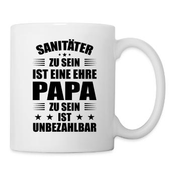 Sanitäter Rettungsdienst - Tasse - Weiß - Rechts