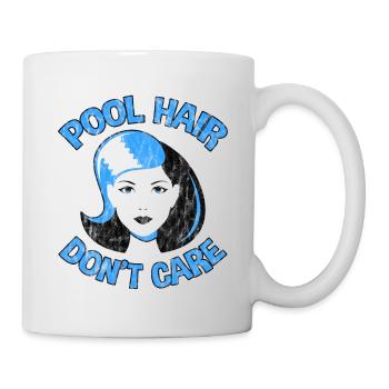 Piscine Cheveux Ne Pas Se Soucier 3 - Mug blanc - blanc - Droite