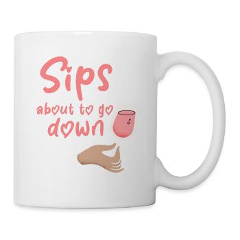 Gorgées sur le point de descendre 4 - Mug blanc - blanc - Droite