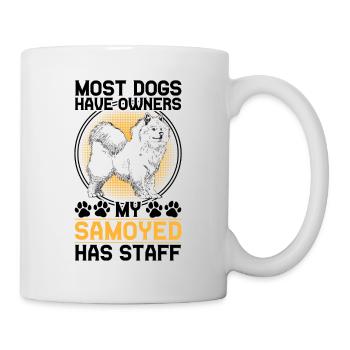 Samoyed has staff Samoyed Spitz - Mug - white - Right