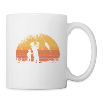 Mein Angelkumpel Nennt Mich Papa Fisherman Fishing - Tasse - Weiß - Rechts