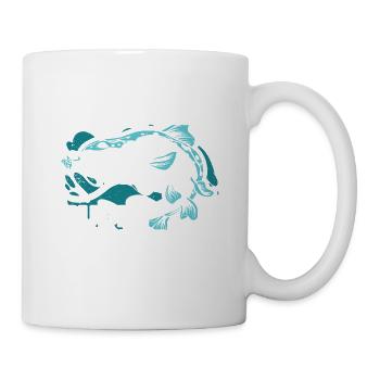 Mein Angelkumpel Nennt Mich Papa Fisherman Fishing - Tasse - Weiß - Rechts