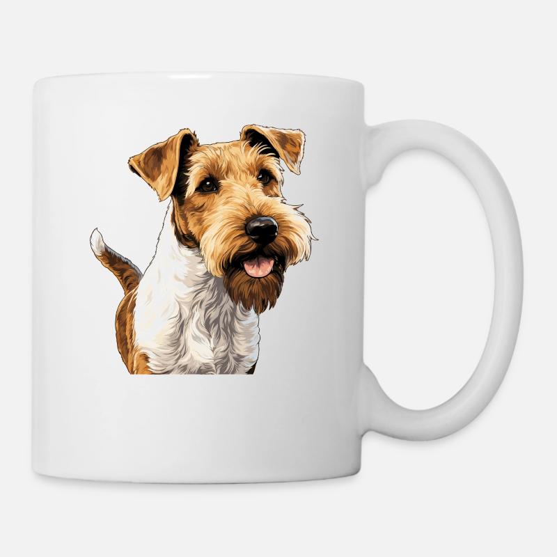 Chien Fox Terrier - Mug blanc - blanc