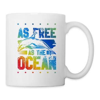 delfine save the ocean - Tasse - Weiß - Rechts