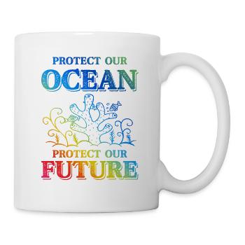 save the ocean - Mug - white - Right