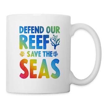 save the sea - Tasse - Weiß - Rechts