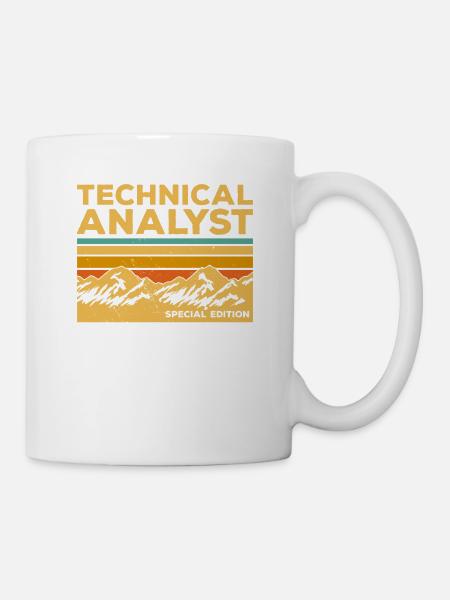 Dieser technische Analyst braucht Wein - Tasse - Weiß