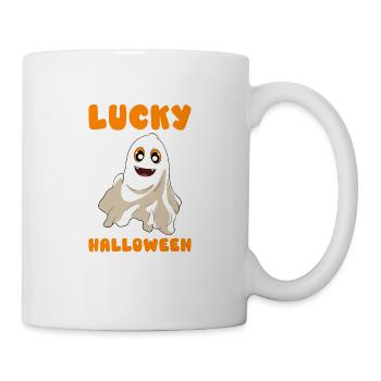 Halloween Kürbis Halloween Geist - Tasse - Weiß - Rechts