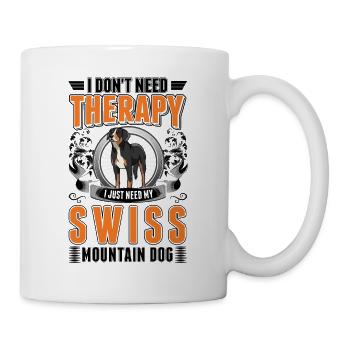 Thérapie pour chiens de montagne suisses - Mug blanc - blanc - Droite