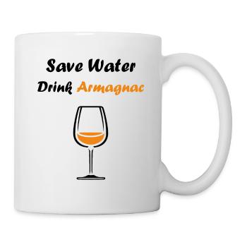 Wasser sparen Getränk Armagnac - Tasse - Weiß - Rechts