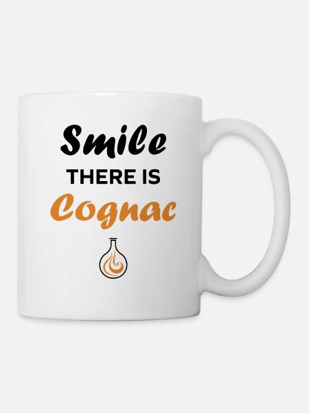 Kognak - Tasse - Weiß