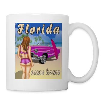 La Floride rentre à la maison - Mug blanc - blanc - Droite
