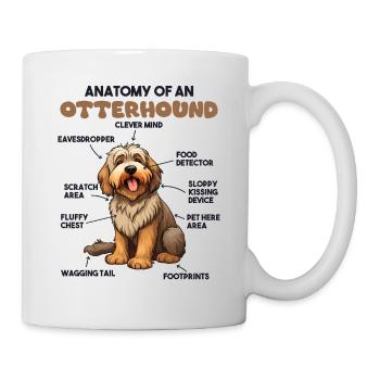 Explication du chien Anatomie d’un lévrier - Mug blanc - blanc - Droite