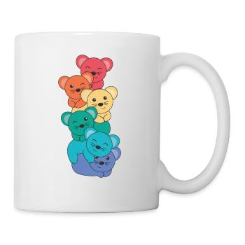 Rainbow Mouse Cute Colorful Mouse for Kids - Mug - white - Right