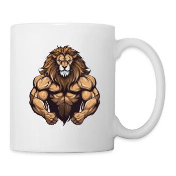Gymnase d’entraînement Lion Muscles - Mug blanc - blanc - Droite
