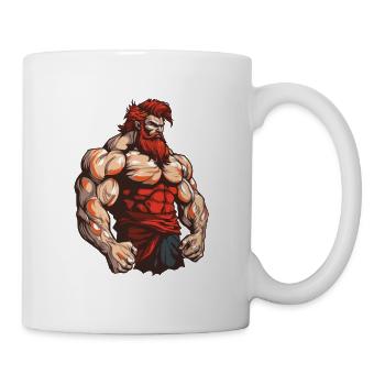 Bodybuilder Muscles Workout Gym - Mug - white - Right