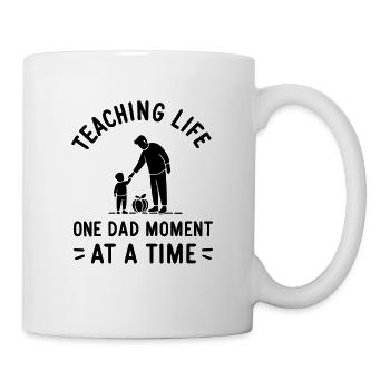 Teaching Life One Dad Moment at a Time - Mug - white - Right