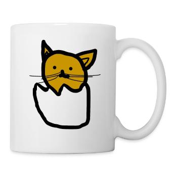 Katze - Tasse - Weiß - Rechts