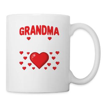 Oma ist meine Valentine lustige Valentinstag - Tasse - Weiß - Rechts